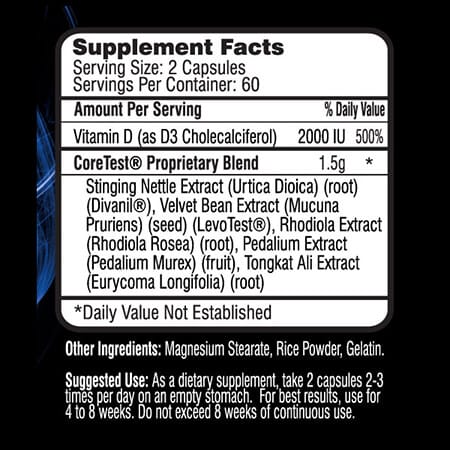 Activate Xtreme Testo Booster Driven Sports Inhalt