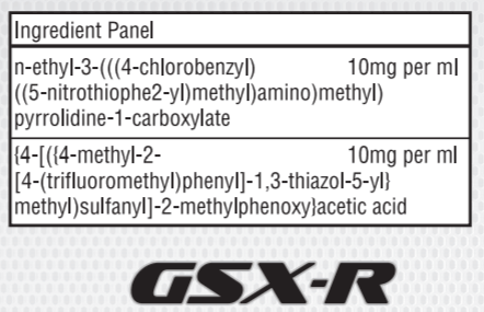 Bio Gen Innovations Liquid GSX-R GWSR9009 Inhaltsstoffe