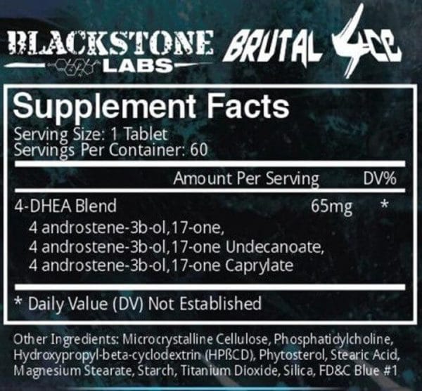 Blackstone Labs Brutal 4ce Inhaltsstoffe