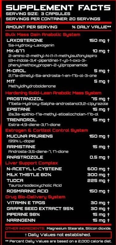EX4EX Methyl Mass Prohormon Stack Inhaltsstoffe Facts