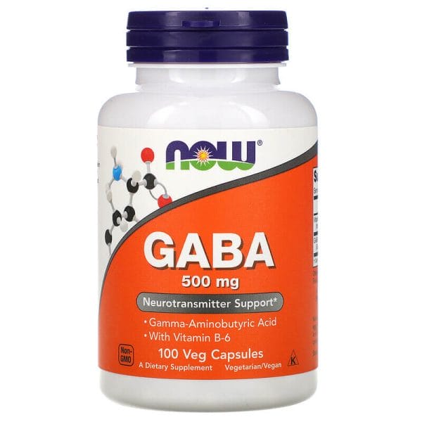 NOW-Foods-Gaba-500-mg-100-Veg-Caps NOW Foods Gaba 500 mg 100 Veg Caps