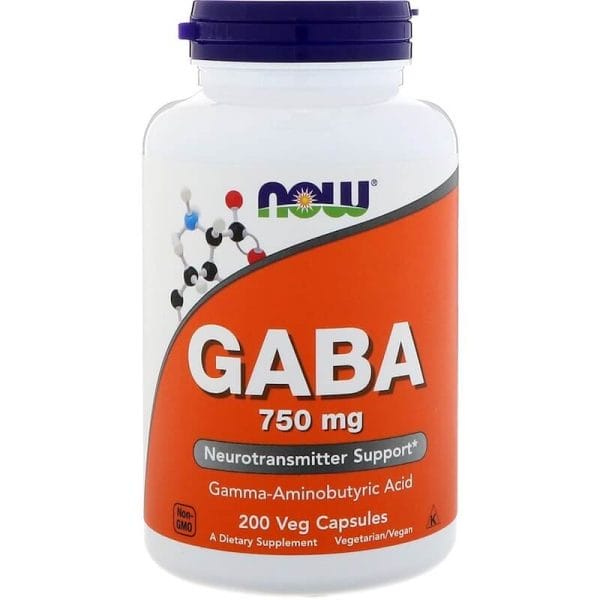 NOW-Foods-Gaba-750-mg-200-Veg-Kapseln NOW Foods Gaba 750 mg 200 Veg Kapseln