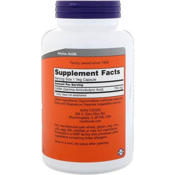 NOW-Foods-Gaba-750-mg-Inhaltsstoffe-Facts NOW Foods Gaba 750 mg Inhaltsstoffe Facts