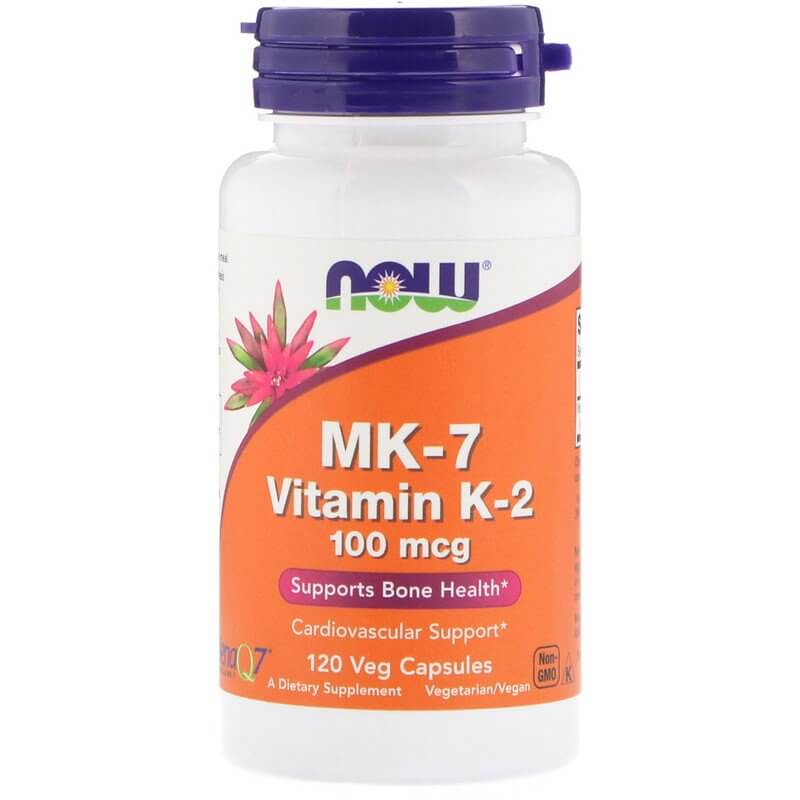 NOW-Foods-MK-7-Vitamin-K-2-100-mcg-120-Veg-Caps NOW Foods MK-7 Vitamin K-2 100 mcg 120 Veg Caps