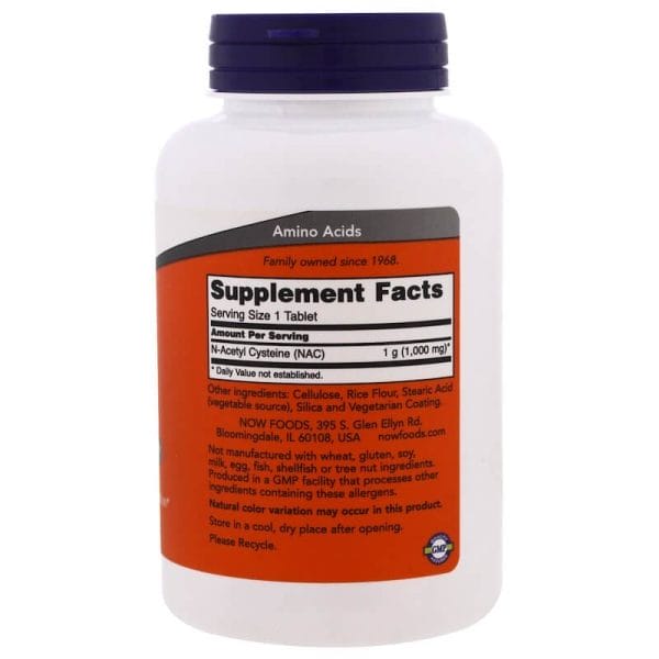 NOW Foods NAC 1000 mg Inhaltsstoffe