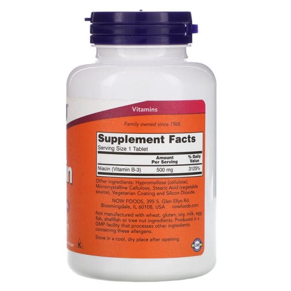 NOW-Foods-Niacin-500-mg-Inhaltsstoffe NOW Foods Niacin 500 mg Inhaltsstoffe