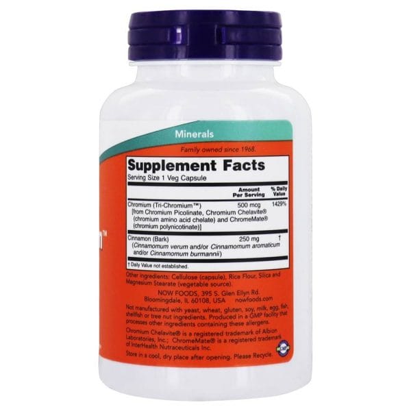 NOW-Foods-Tri-Chromium™-500-mcg-Inhaltsstoffe NOW Foods Tri-Chromium 500 mcg Inhaltsstoffe