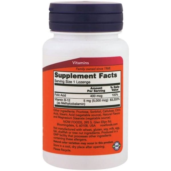 NOW Foods Vitamin B-12 5000 mcg Inhaltsstoffe