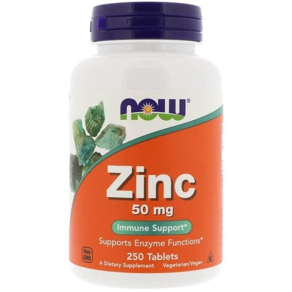 NOW-Foods-Zinc-50-mg-Gluconate-250-Tabs NOW Foods Zinc 50 mg Gluconate 250 Tabs