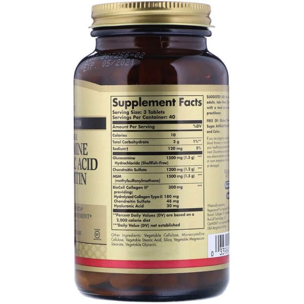 Solgar-Glucosamine-Hyaluronic-Acid-Chondroitin-Inhaltsstoffe-Facts Solgar Glucosamine Hyaluronic Acid Chondroitin Inhaltsstoffe Facts