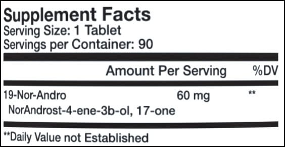 Sparta Nutrition Nandro Max Inhaltsstoffe Facts