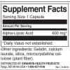 Swanson-Alpha-Lipoic-Acid-600-mg-Inhaltsstoffe-Facts Swanson Alpha Lipoic Acid 600 mg Inhaltsstoffe Facts
