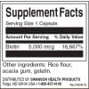 Swanson Biotin 5000 mcg Inhaltsstoffe Facts