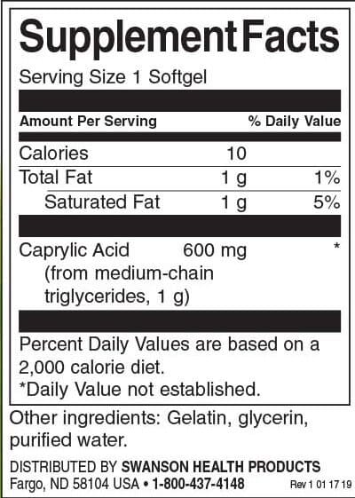 Swanson-Caprylic-Acid-Inhaltsstoffe-Facts Swanson Caprylic Acid Inhaltsstoffe Facts