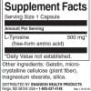 Swanson-L-Tyrosine-500-mg-Inhaltsstoffe-Facts Swanson L-Tyrosine 500 mg Inhaltsstoffe Facts