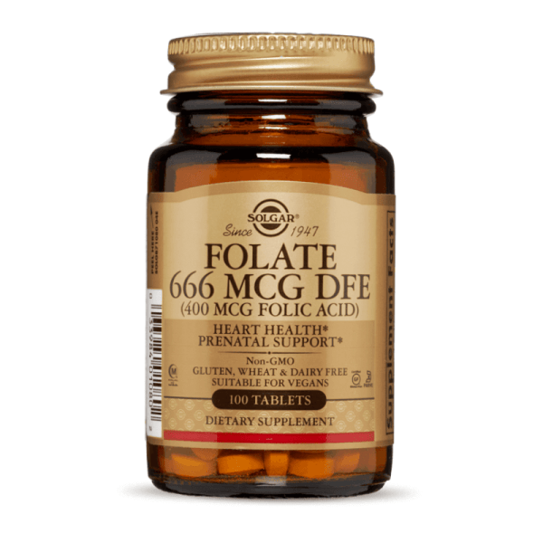 SOLGAR Folate 666mcg DFE 400 mcg Folate acid
