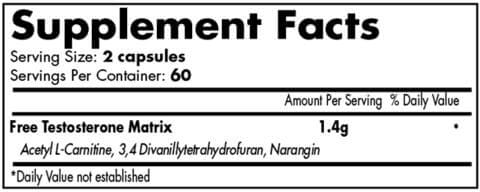 iForce Nutrition TESTABOLAN Inhaltsstoffe Facts