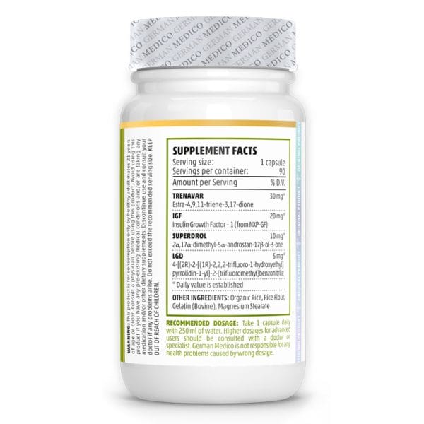 GERMAN MEDICO Megatren Inhaltsstoffe