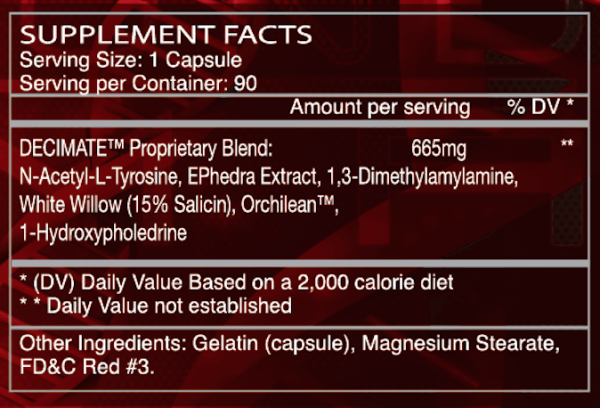 DECIMATE_ECA_UG_PHARMA_2 Decimate ECA, DMAA UG Pharma