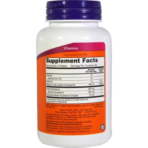 NOW-Foods-Advanced-Gamma-E-Complex-120-Softgels-Inhaltsstoffe-Facts NOW Foods Advanced Gamma E Complex Inhaltsstoffe