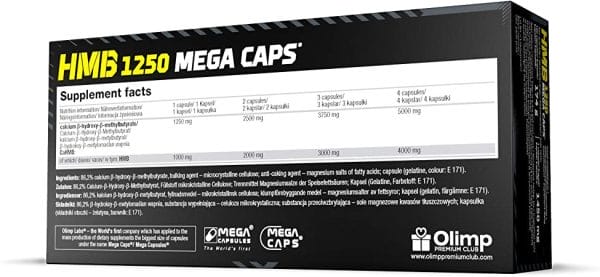Olimp-HMB-1250-Mega-Caps-Inhaltsstoffe-Facts Olimp HMB 1250 Mega Caps Inhaltsstoffe
