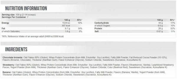 SCITEC-NUTRITION-Protein-Breakfast-Inhaltsstoffe SCITEC NUTRITION Protein Breakfast Inhaltsstoffe