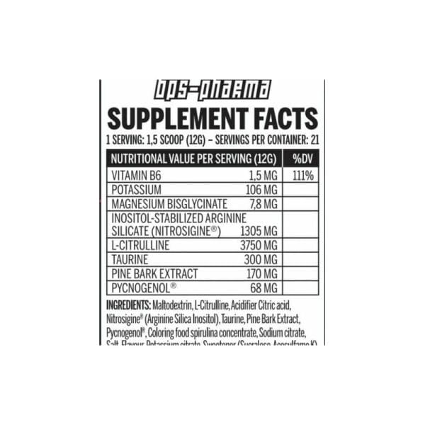 BPS Pharma NOT4PUSSY Ultimate Pump Matrix Inhaltsstoffe