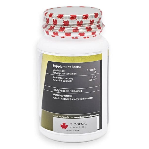 Biogenic Pharma Agmatine Sulphate Inhaltsstoffe/Nährwertangaben